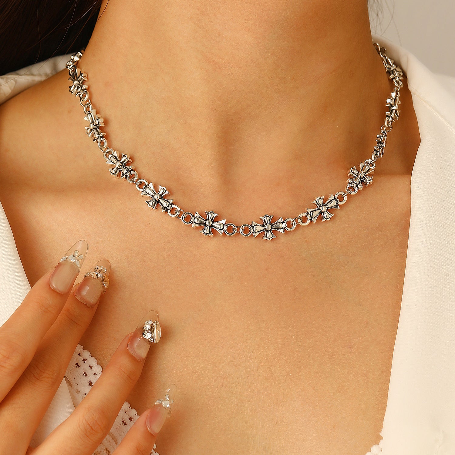 Wholesale Gothic Cross Men' s Alloy Bracelet